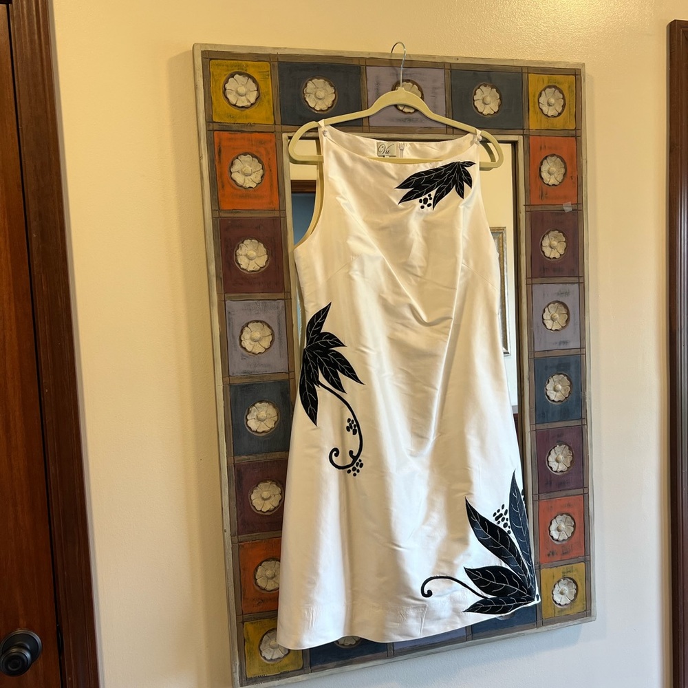 women’s ivory silk dress